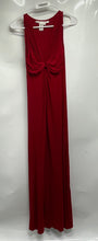 Load image into Gallery viewer, Max Studio Womens Red Deep V-Neck Sleeveless Collarless Maxi Dress Size Small