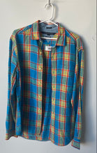 Load image into Gallery viewer, Tommy Hilfiger Mens Multicolor Plaid Long Sleeve Button-Up Shirt Size Medium