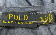 Load image into Gallery viewer, Polo Ralph Lauren Womens Blue V-Neck Short Sleeve Pullover T-Shirt Size XL
