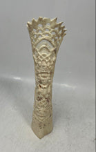 Load image into Gallery viewer, White Hand-Carved Balinese Barong 2-Piece Candle Cover Totem Figurines