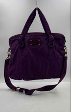 Load image into Gallery viewer, Authentic Marc By Marc Jacobs Womens Purple Double Handle Tote Handbag
