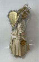Load image into Gallery viewer, Beige Gold Wings Star Embroidery 16 Inch Angel Collector Porcelain Doll