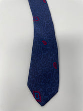 Load image into Gallery viewer, Christian Dior Mens Blue Paisley Print Silk Adjustable Long Formal Designer Tie