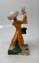 Load image into Gallery viewer, Genuine Carrara Marble Ceramic Rabbit In Hat Magician Circus Clown Figurine