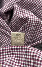 Load image into Gallery viewer, Authentic Burberry Brit Mens Red Gingham Cotton Long Sleeve Button-Up Shirt Sz S