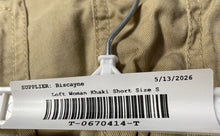 Load image into Gallery viewer, Loft Womens Khaki Slash Pocket Flat Front Drawstring Cargo Shorts Size S