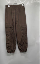 Load image into Gallery viewer, Zara Womens Brown Elastic Waist Drawstring Ankle Zip Jogger Pants Size XS