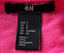 Load image into Gallery viewer, H&M Womens Pink Knitted Long Sleeve Round Neck High-Low Hem Tunic Top Size S