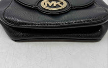 Load image into Gallery viewer, Michael Kors Womens Black Leather Chain Strap Small Crossbody Handbag