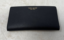 Load image into Gallery viewer, Kate Spade New York Womens Black Leather Credit Card Slots Slim Bifold Wallet
