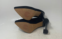 Load image into Gallery viewer, Vince Camuto Womens Slaytia Black Suede Slip-On Spool Pump Heels Size 8 M