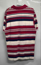 Load image into Gallery viewer, Polo Ralph Lauren Mens White Red Blue Striped Polo Shirt Size Large