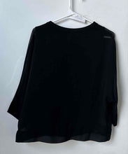 Load image into Gallery viewer, Zara Womens Black Long Sleeve Round Neck Pullover Blouse Top Size XS