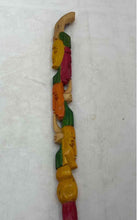 Load image into Gallery viewer, Handcrafted Multicolor Carved Faces Wooden Hiking Walking Stick