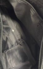 Load image into Gallery viewer, Fossil Womens Black Leather Card Holder Inner Pocket Zipper Medium Shoulder Bag