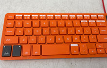 Load image into Gallery viewer, Kano Model KC-KBR101 Orange Wireless Portable Standard Keyboard Untested