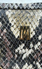 Load image into Gallery viewer, Antonio Melani Womens Multicolor Snakeskin Print Double Handle Shoulder Bag