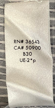 Load image into Gallery viewer, Calvin Klein Mens Gray Striped Cotton Short Sleeve Button-Up Shirt Size M