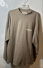 Load image into Gallery viewer, Fear Of God Essentials Mens Dark Taupe Cotton Long Sleeve T-Shirt Size XL