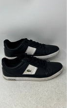 Load image into Gallery viewer, Lacoste Mens Europa 0721 1 41SMA0008312 Black White Lace-Up Sneakers Shoe Size 9