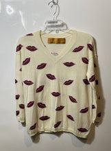 Load image into Gallery viewer, Zhor & Nema Womens Beige V-Neck Long Sleeve Stretch Pullover Sweater Size S