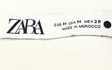 Load image into Gallery viewer, Zara Womens White Slit Back Zipper Straight & Pencil Skirt Size Medium