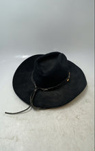 Load image into Gallery viewer, Renegade Mens Black Wool Pinched Crown Lightweight Western Cowboy Hat Size 2X