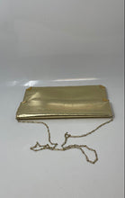 Load image into Gallery viewer, Womens Gold Color Inner Pockets Chain Strap Flap Shoulder Purse