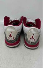 Load image into Gallery viewer, Nike Kids Air Jordan 3 Retro White Gray Red Sneaker Shoes Size 6Y No Laces