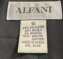 Load image into Gallery viewer, Alfani Womens Black Long Sleeve Collared Full-Zip Jacket Size 10