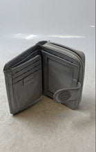 Load image into Gallery viewer, Kipling Womens Gray Credit Card Slots Zipper Compartment Bifold Wallet