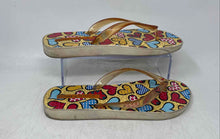 Load image into Gallery viewer, Melissa By Romero Britto Womens Multicolor Slip-On Flip-Flop Sandals Size 10