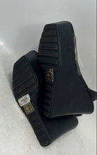 Load image into Gallery viewer, Aldo Womens Verly Black Ankle Strap Wedge Heel Platform Sandals Size 7