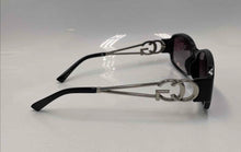 Load image into Gallery viewer, Women's Glossy Black/Gold Tone Sunglasses (NCL)
