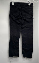 Load image into Gallery viewer, Mango Womens Sienna Black Denim Dark Wash Cropped Bootcut Leg Jeans Size 6