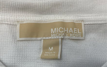 Load image into Gallery viewer, Michael Kors Womens White Studded Logo Long Sleeve Pullover Hoodie Size M