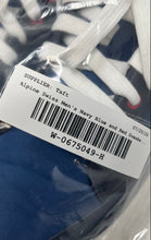 Load image into Gallery viewer, Alpine Swiss Mens Stefan Navy Blue Red Suede Lace-Up Sneakers Shoes Size 7