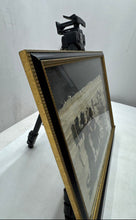 Load image into Gallery viewer, Framed Egyptian Art Print Papyrus King Tutankhamun And Queen Ankhesenamun