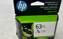 Load image into Gallery viewer, HP 63XL Tri Color High Yield Inkjet Printer Original Ink Cartridge Sealed