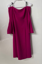 Load image into Gallery viewer, Vince Camuto Womens Pink Back-Zip Off-The-Shoulder Sheath Dress Size 2