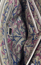 Load image into Gallery viewer, Guess Womens White Monogram Print Inner Pocket Double Handle Satchel Handbag