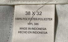 Load image into Gallery viewer, Claiborne Mens Beige Slash Pocket Flat Front Straight Leg Dress Pants Size 38x32