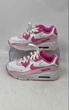 Load image into Gallery viewer, Nike Kids Air Max 90 Pink White Lace-Up Sneaker Shoes Size 12C