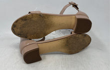 Load image into Gallery viewer, 14th & Union Womens Nude Open Toe Block Heel Ankle Strap Sandals Size 6 M