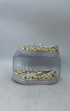 Load image into Gallery viewer, Vans Kids Authentic Wavy Check 507698 White Brown Green Sneaker Shoes Size 12.5
