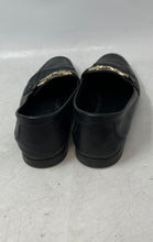 Load image into Gallery viewer, Zara Mens Black Leather Round Toe Low Top Slip-On Loafer Shoes Size 39