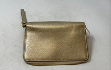 Load image into Gallery viewer, Michael Kors Womens Gold Inner Pocket Detachable Strap Zip-Around Wallet