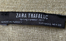 Load image into Gallery viewer, Zara Womens Yellow Short Sleeve Round Neck Pullover T-Shirt Size Large