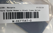 Load image into Gallery viewer, Kate Spade New York Womens Black Creme Inner Pockets Bifold Wallet