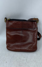 Load image into Gallery viewer, Fossil Womens Explorer Brown Leather Adjustable Strap Mini Crossbody Handbag